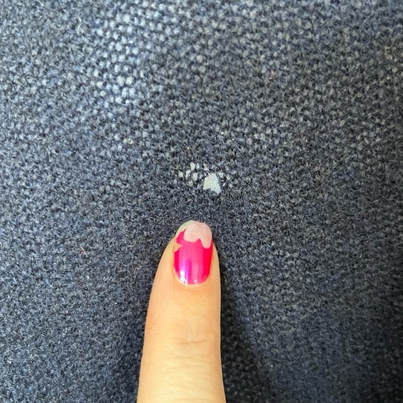 J Mclaughlin Navy Blue Cashmere Shawl Shrug Knit Soft One Size - Picture 9 of 11